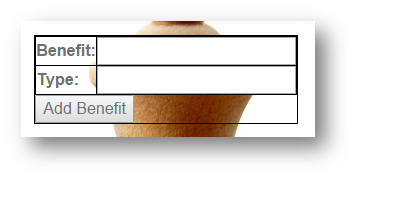 Add Benefit to Benefits Table