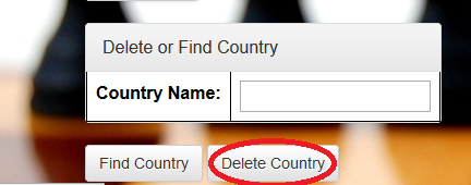 deleting country