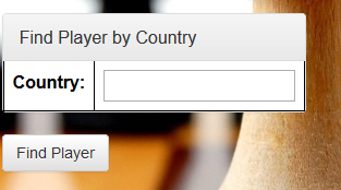 Find player by country