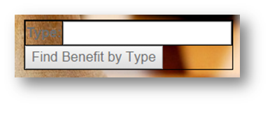 Find Benefit by type